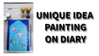 Aesthetic Diary painting | Full Art Process & Relaxing Vibes