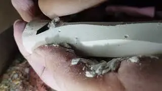 ASMR Dry chalk shaving