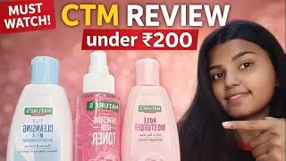 Nature&rsquo;s Essence CTM Review Under ₹200 | Cleanser Toner Moisturizer for Glowing Skin #shortsfeed 