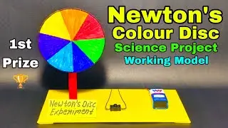 Newtons colour Disc school project,Newtons colour disc,Newtons colour wheel project,Science project