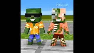 Minecraft sad story baby zombie girl #how