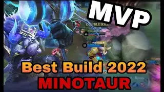 MINOTAUR RAGE EARTH SHAKER | MINOTAUR TOP 1 GLOBAL BEST BUILD 2022 GAMEPLAY MOBILE LEGENDS BANG BANG