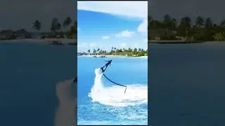 Flying Over Water in the Maldives! Flyboard Adventure Begins ✈️🌊#tags
