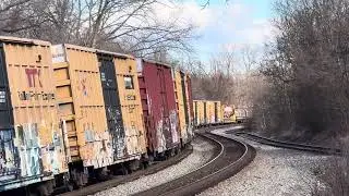 CSX 721 leads M416 through Shenandoah Junction on 12/28/25