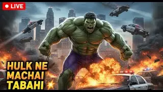 🔴 GTA V LIVE: Hulk Ne City Ko Hila Diya 😱🔥 Police Bhi Darr Gayi! 🚓in Los Santos | Abhi Gamerz Live