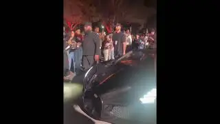 Фанаты были в восторге! Лука Дончич подъехал к месту встречи владельцев автомобилей Jordan Brand.