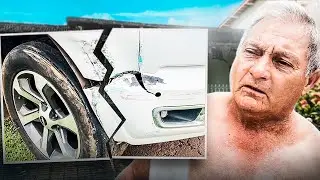 esse homem bateu no meu carro e fugiu... FUI ATÉ A CASA DELE RESOLVER!