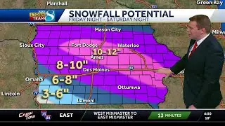 Iowa weather: Winter storm on the way tonight