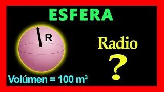 ✅👉 Como calcular el Radio de una Esfera conociendo su Volumen
