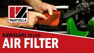 Kawasaki Ninja Air Filter Replacement | Air Filter Location ZX-14 Ninja | Partzilla.com