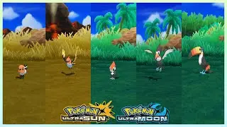 Pokemon UltraSun & UltraMoon - Fletchling,Fletchinder,Pikipek,Trumbeak & Toucannon Locations