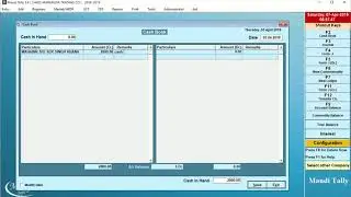 CashBook Entry in MandiTally