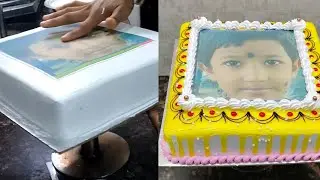 yummy photo #cake pineapple flavour 2kg square shape me design#trending #birthdaycake