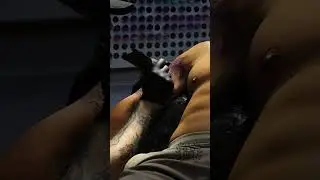 Crashing Wave & Palm Tree Tattoo in Black & Grey | Apollo Tattoo Studio Los Angeles