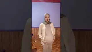bumil hijab cantik spill perut
