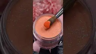 The sparkles in this orange acrylic is so stunning🤩 #acrylicnails #nailswatch #nailswatches #nails