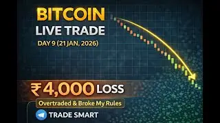 BITCOIN Live Trade &ndash; Day 9 | ₹4,000 Loss (21 Jan 2026)