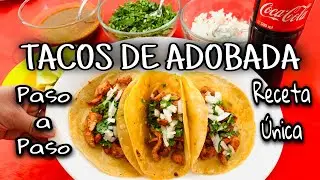 TACOS DE ADOBADA(como de restaurant) 🇲🇽 RECETA &Uacute;NICA Y MUY RICA👌🏻😋