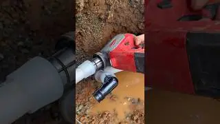 repairing a water service line with cold expansion pex