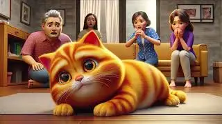 Fat Cat's Weight Loss Journey: Transformation from Chubby to Fit#cat #cutecat #fitness