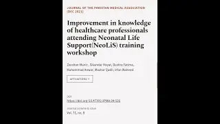 Improvement in knowledge of healthcare professionals attending Neonatal Life Support(... | RTCL.TV
