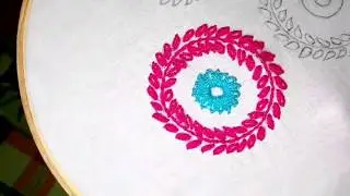 Hand Embroidery | All Over Flowers Design With Round Stitch