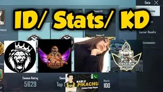 Star Anonymous/ Zalmi Gaming/ Doctor Pikachu/ Legend Ahmad/ Bablu Pikachu. ID/ KD/ STATS full info.