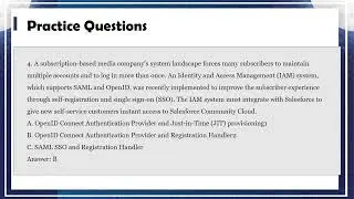 Salesforce Certified Platform Integration Architect (Plat-Arch-204) Prep Guide | Practice Questions