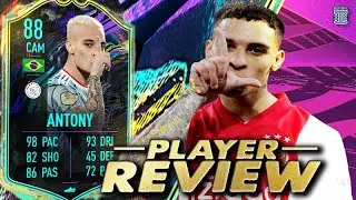 HE HITS THOSE?! 😵 - 88 FUTURE STARS ANTONY PLAYER REVIEW! - FIFA 21 ULTIMATE TEAM