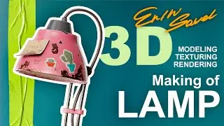 TABLE LAMP || 3D Model Creation, Game prop by Maria Savelyeva