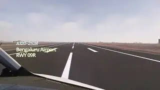 STATIC TAKEOFF | A320-251N | BENGALURU RWY 09R | BEAM EYE TRACKER | FSREALISTIC PRO | MSFS 2020