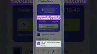 SuperCard Pro Axis Credit Card Flat ₹500 Cashback on ₹500 Order Offer #2025 #shorts #supermoney