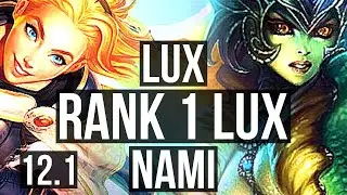 LUX & Draven vs NAMI & Caitlyn (SUP) (DEFEAT) | Rank 1 Lux, Rank 6, 7/3/12 | KR Challenger | 12.1