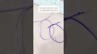 How to Make a Sliding Knot DIY bracelet friendship family gift craft Raksha Bandhan jewellery making