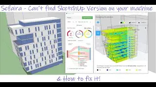 SketchUp Tutorial - Sefaira Error (Can't find SketchUp installed on your machine)