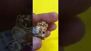 #goldjewellery light weight temple finger rings.  customized.  #handmade