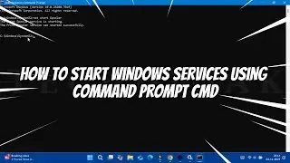 Как запустить службы Windows с помощью командной строки CMD