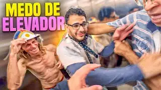 DIDINHO COM MEDO NO ELEVADOR COITADO DE FALA FINA | REI DO DANONE