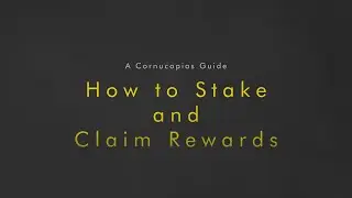 How to Stake Cornucopias Land & Domes and Claim Rewards
