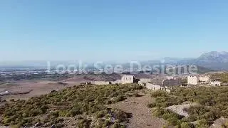 Cultural Heritage Sillyon Ancient City Drone Stock Footage