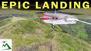 EPIC Airplane Landing on the Edge of Cliff