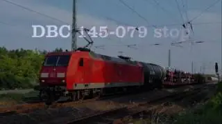 DBC loc 145 079 stop and go met unitcargo trein door Lintorf (27-07-2016)