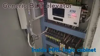 Inside MRL logic cabinet - BLT (Shenyang Brilliant) generic elevator