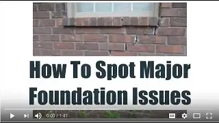 How To Spot Foundation Issues