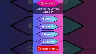 कैलेंडर की सही स्पेलिंग क्या है?correct spelling Calendar or Calender which one is correct?#shorts