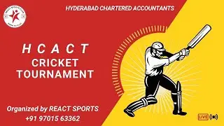 HYDERABAD CHARTERED ACCOUNTANTS CRICKET TOURNAMENT (HCACT) - Spartans HCACT vs Warriors