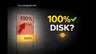 Disk Stuck at 100%? Try This First