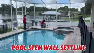 Pool Stem Wall Settling