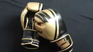 Luva World Combat Pro Series - Preto e Dourada