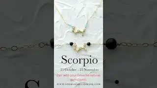 Follow Your Star Sign, We are in Scorpio Season!  #constellationjewelry  #birthstonejewelry
